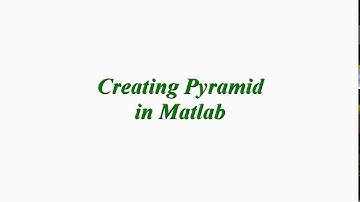 Creating Pyramid using Matlab