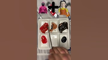 Guess the mixed colors of Squid Game 2  #squidgame2 #squidgame #colormixing#satisfying #shorts