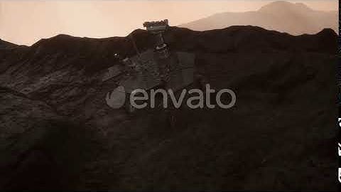 Opportunity Mars Exploring the Surface of Red Planet | Motion Graphics - Envato elements