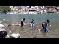 Holi Dip in Ganga near By Laxman Jhula, Rishikesh