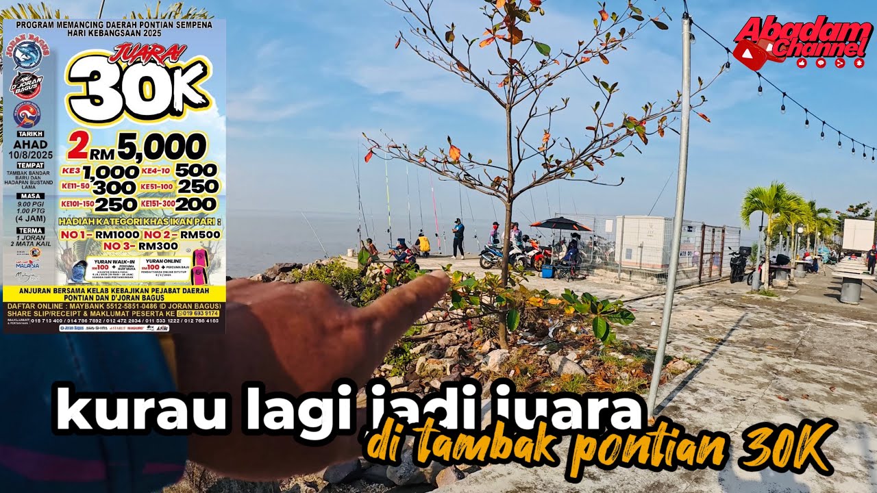 30K||10.8.25 tambak pontian ..kurau dan juara tidak dapat di pisah kan#fishing #surffishing #angler