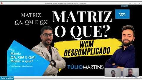 [AULA COM CONVIDADO #1] Matriz QA, QM e QX! Matriz o que? Pilar Manutenção da Qualidade TPM e WCM.