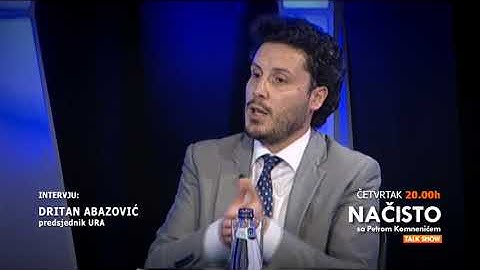 NAČISTO - najava (Dritan Abazović) 3.12.2020.| Vijesti Online