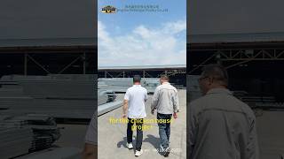 Inspecting Steel Poultry House Components for Our Philippine Client With My Boss