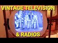 Vintage television  radio sets 1940s 1970s vintage nostalgia television radio antique bbc