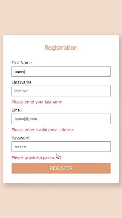 How to Validate form using jQuery | Form Validation in jQuery | Form Validation