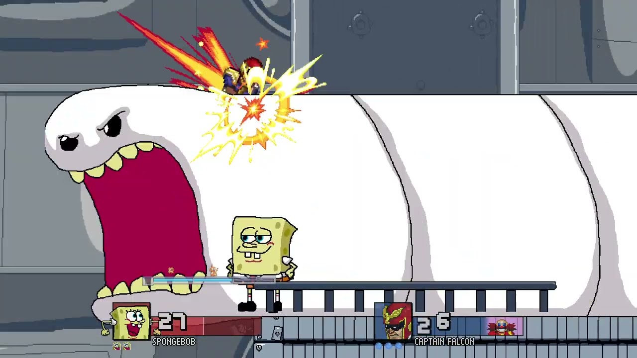 My Falcon vs my friend's Spongeboy me Bob