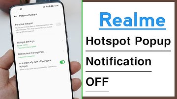 Realme Mobile How To Hide Hotspot Popup Notification