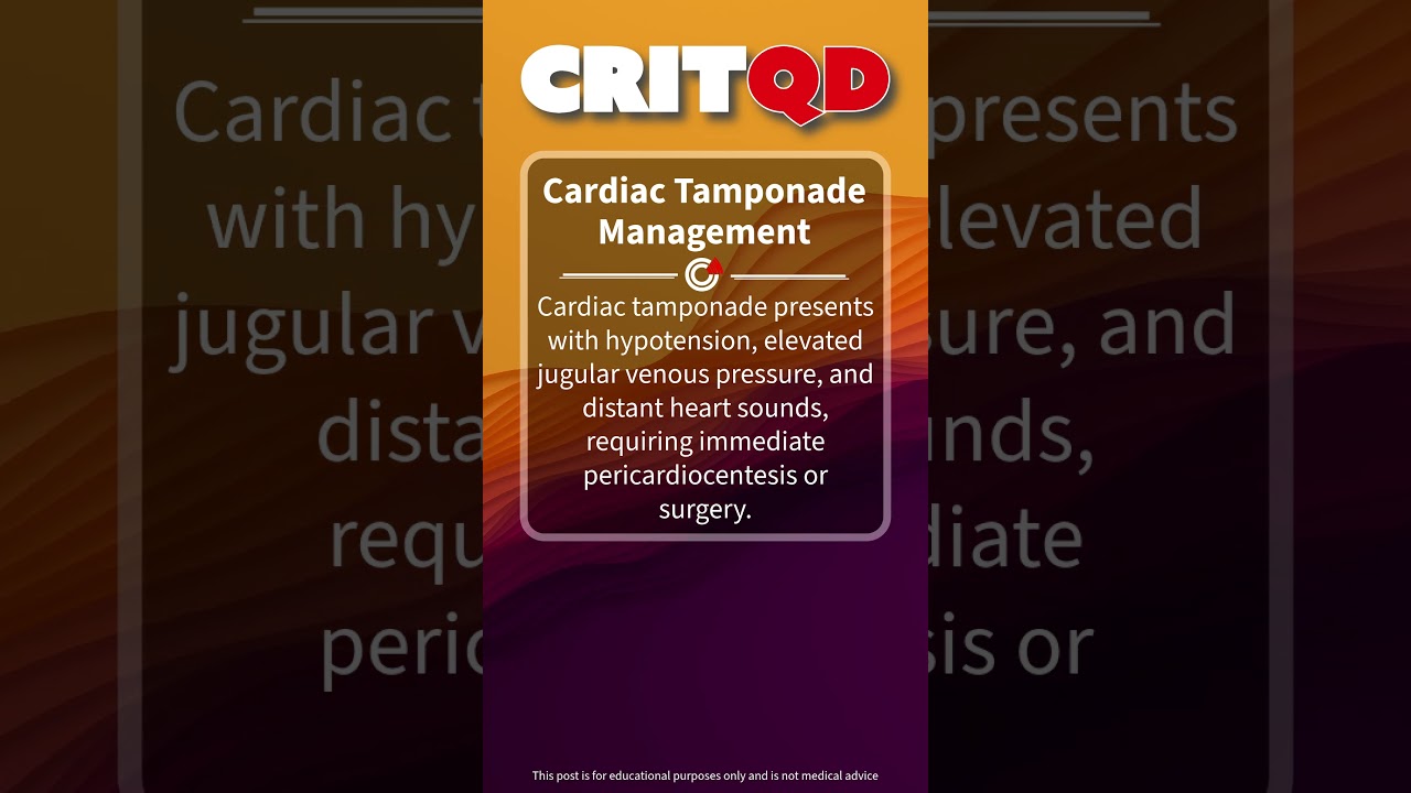 Cardiac Tamponade Management