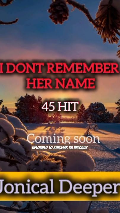 Jonical Deeper - i don't remember her name coming soon 45