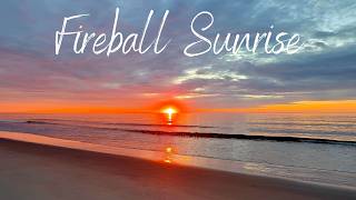Fireball Rises Through the Clouds - Relaxing Video of Meditation or Falling Asleep