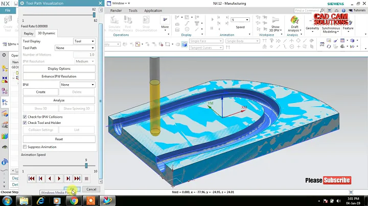 NX CAM VariableGuidingCurves Multiaxis