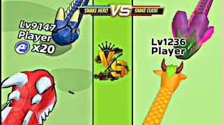 ⚔️ Snake Hero vs Snake Clash – Crazy Snake Evolution Battle!