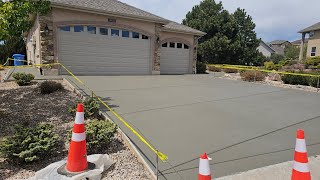Replacing a large concrete driveway and 2 sidewalks.