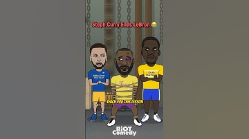 Steph Curry Ends LeBron James 😂 #nba #lebronjames #stephcurry #funnyshorts