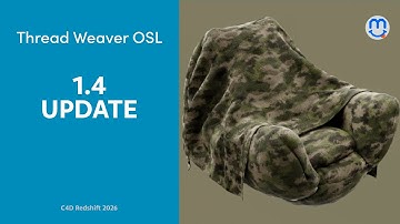 Thread Weaver v1.4 Update: Height, Random Dim, Thread Transform Cinema 4D + Redshift OSL
