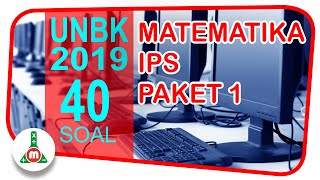 Pembahasan UN / UNBK SMA 2019 Matematika IPS Paket 1 Full 40 Soal