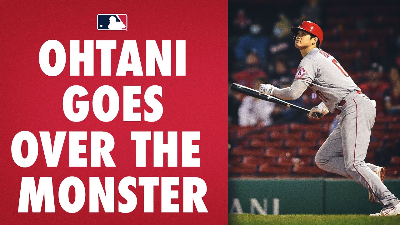 Shohei Ohtani knocked his own number off the Green Monster scoreboard