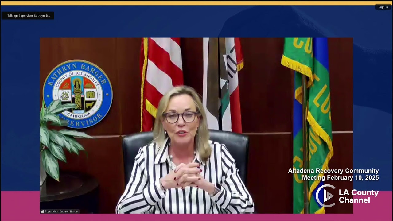 Altadena Recovery Community Meeting - February 10, 2025