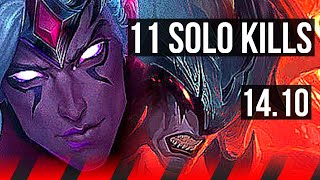 VARUS vs AATROX (TOP) | 11 solo kills, 46k DMG | KR Master | 14.10