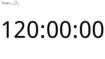 120 Hour Countup Timer