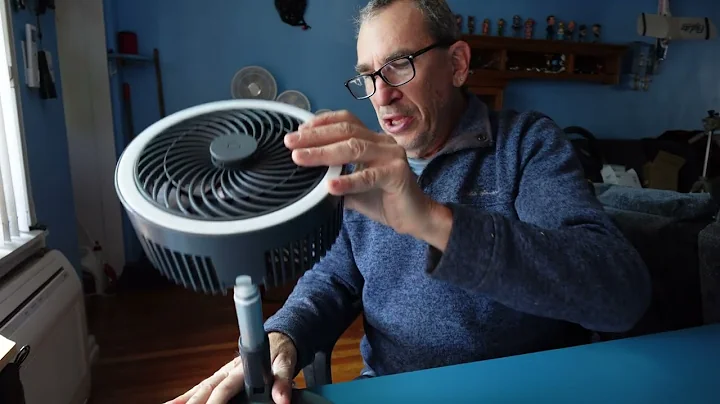 Primevolve Portable Battery Operated Fan, 10400mAh Rechargeable USB Floor Table