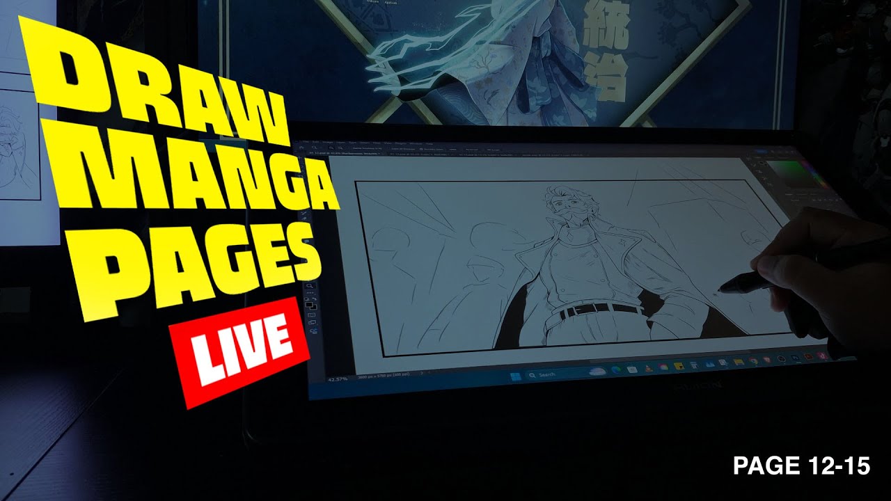 Finishing manga pages + ( world building ) ( MULTISTREAMING)