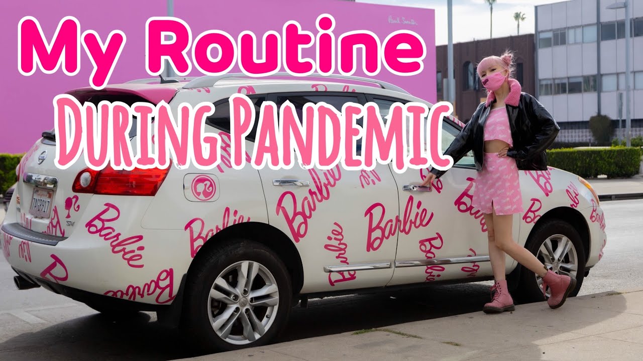 MY DAILY ROUTINE DURING PANDEMIC with BARBIE CAR!