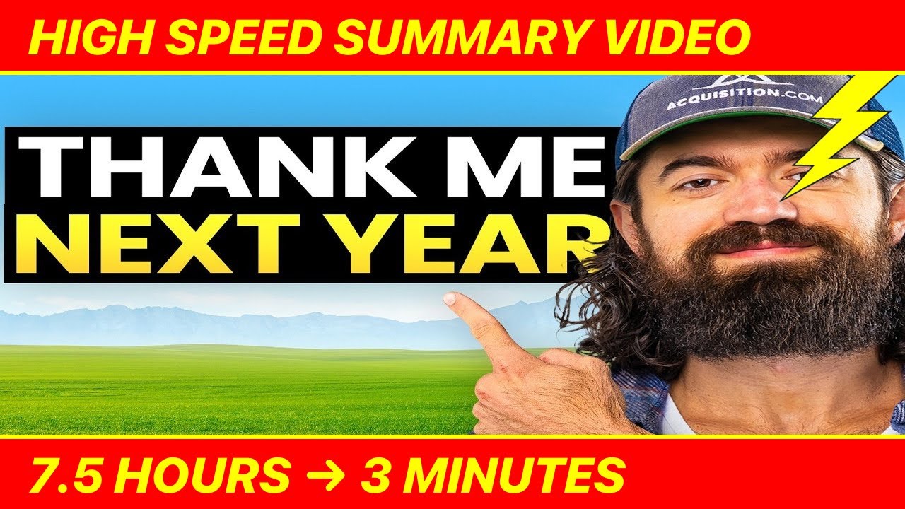 Я свел 7-часовое видео Алекса Хормози к 30 принципам.