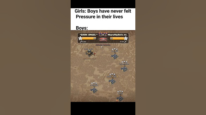 Girls🗣️: Boys have never felt Pressure in their lives IIClash of clans II #shorts #clashofclans #coc