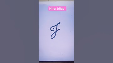 DRAWING A CURSIVE LETTER J ✍️capital letter| LETTERING| DOODLE ART FOR BEGINNERS #shorts #viral #fyp