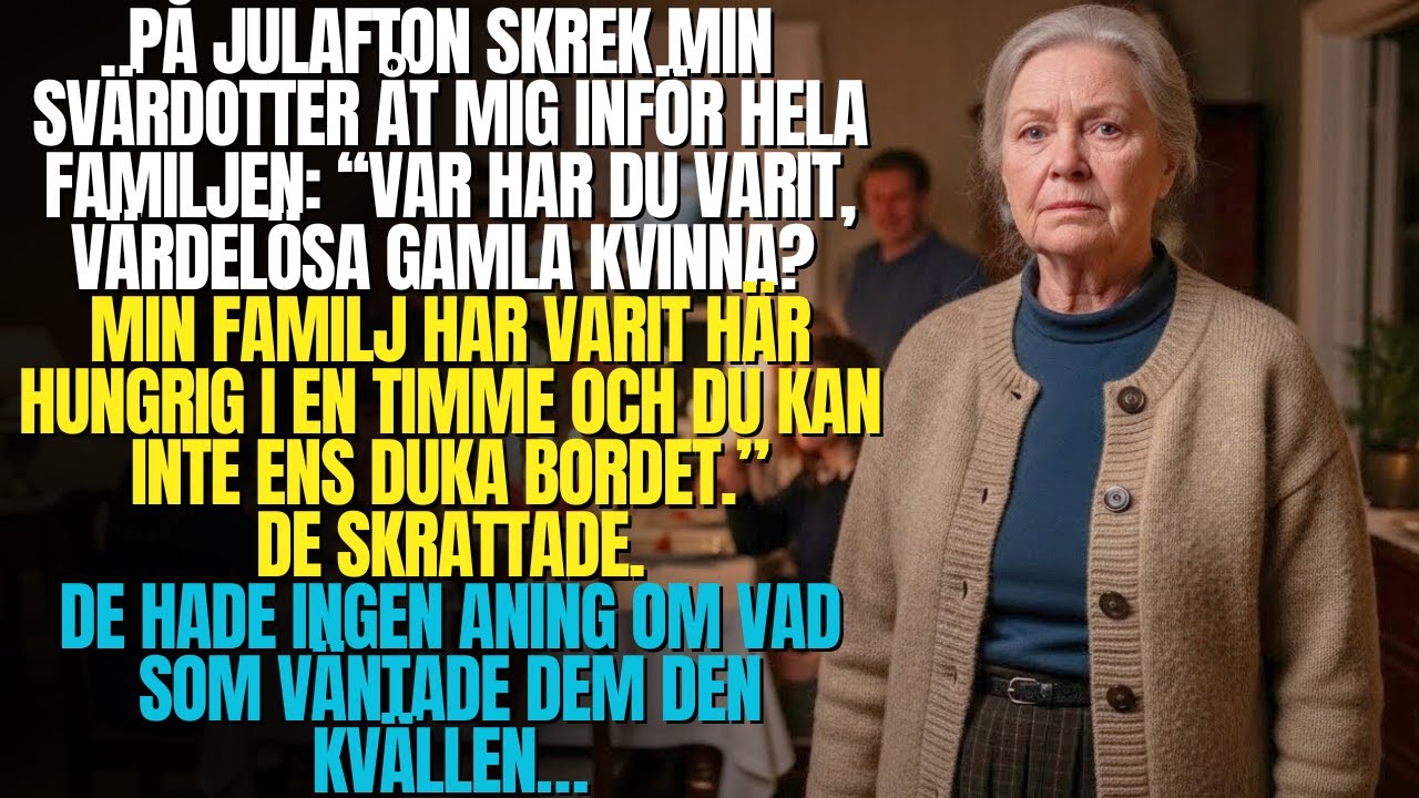 Min svärdotter kallade mig värdelös på julafton. Alla skrattade… utan att veta vad som väntade dem.
