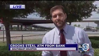 CROOKS STEAL NORTHTHEAST HOUSTON BANK'S DRIVE-THRU ATM