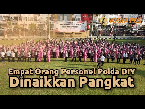 Empat Anggota Polda DIY Naik Pangkat