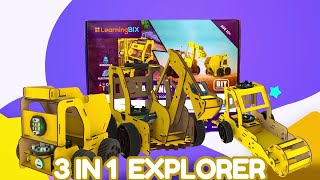 LearningBix Machines 3-in-1 (Explorer) | Robotics Kit for Kids