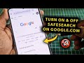 How To Turn On &amp; Off SafeSearch On Google.com Search Results! (For Mobile &amp; Desktop Web Browsers)