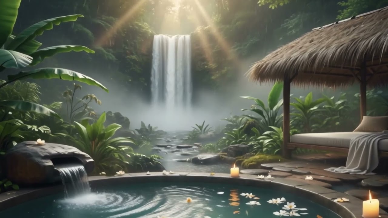 Luxury Spa Rain Sounds 🌿 8 Hours Deep Sleep & Relaxation