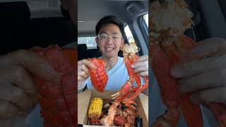 Trying SEAFOOD BOIL for the first time 🦞 #shorts