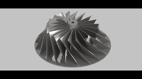 How to model a Turbocharger impeller using Autodesk Inventor