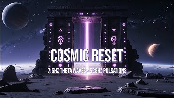 Cosmic Reset Gate | 12 Hours of 7.5Hz Theta Waves • 528Hz Pulsations