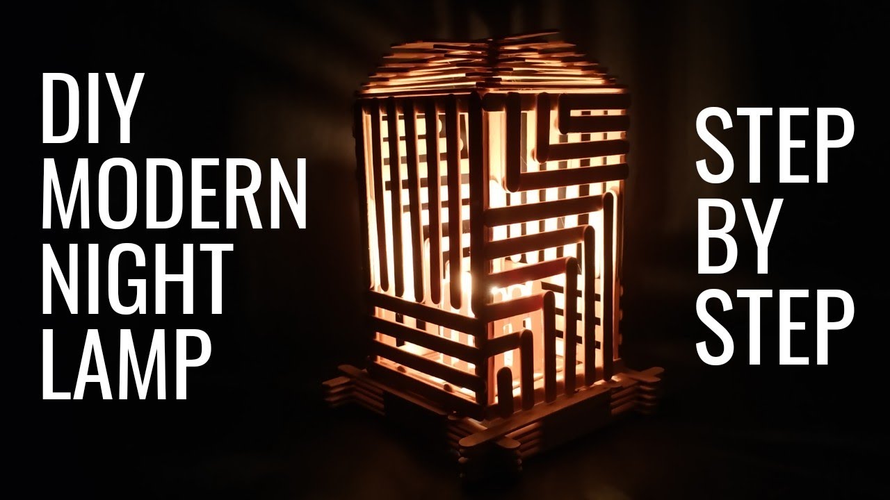 Ice Cream Stick Night Lamp | Popsicle Lamp | DIY Craft Ideas