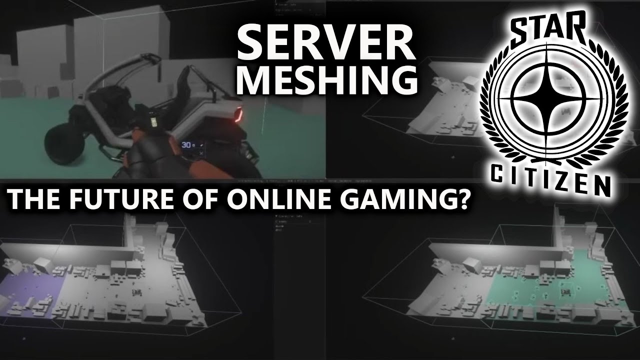 SERVER MESHING demonstration in less than 5 minutes Star Citizen