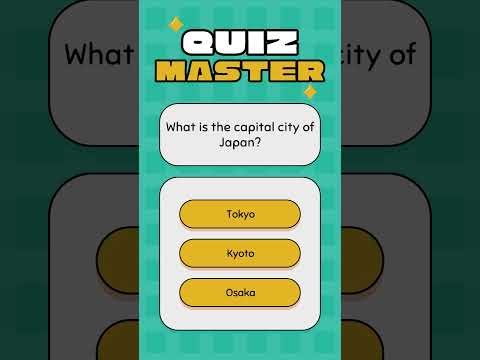 Quiz Master | Travel | Capitals | Trivia Buff