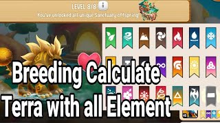 BREEDING CALCULATE TERRA WITH ALL ELEMENT | DRAGON CITY