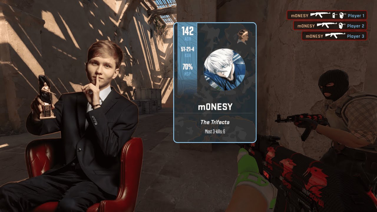 m0NESY (51-21) drops 50 to carry faceit match | CS2 POV | Voice comms