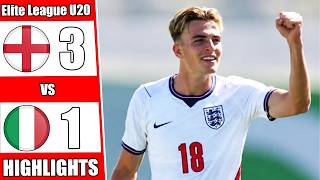 England U20 vs Italy U20 (09/25/2026) | Extended Highlights & All Goals | U20 Elite League 2026
