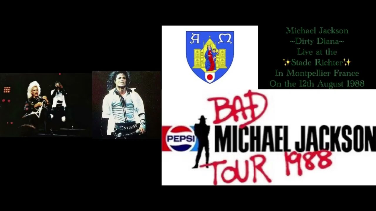 Michael Jackson ~Dirty Diana~ Live at Montpellier France 12th August 1988