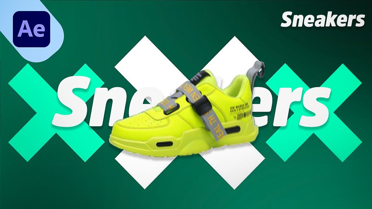 Sneakers motion graphics in after effects - YouTube