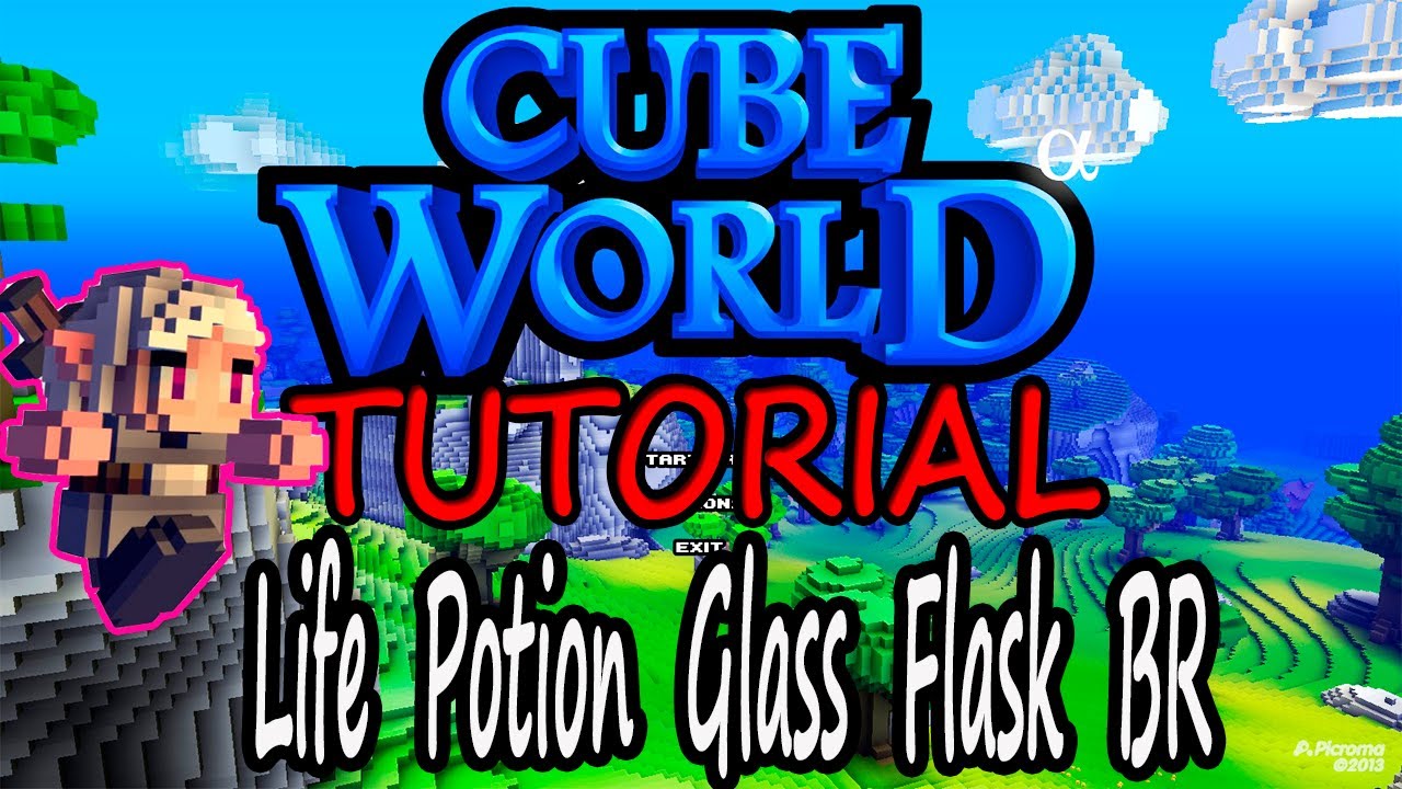 Cube World Tutorial: Life Potion Glass Flask