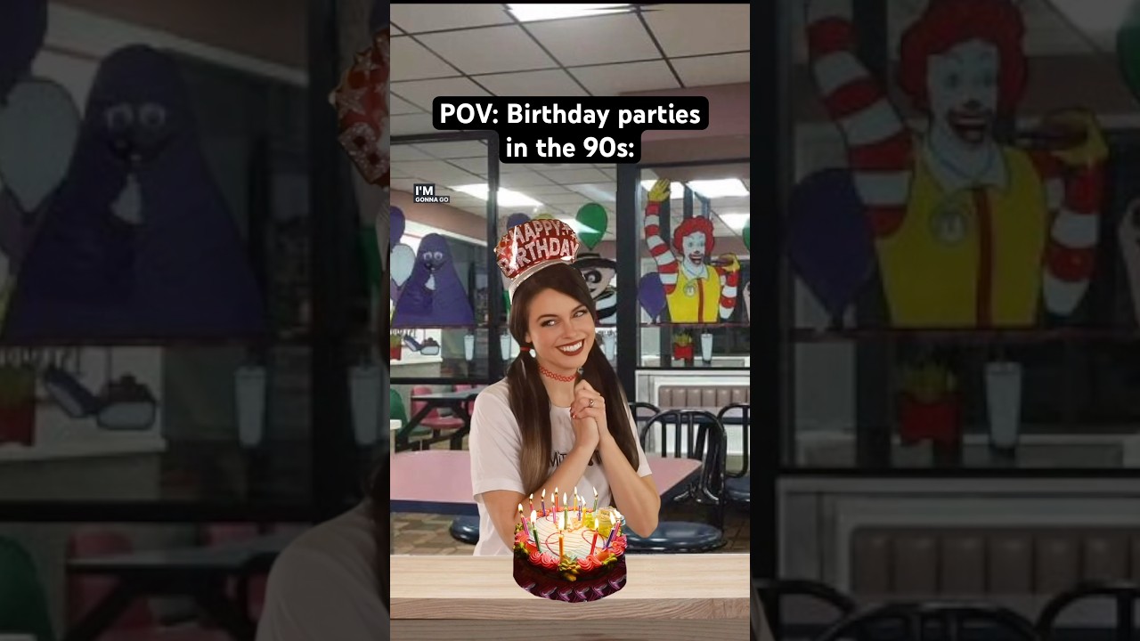 POV: Birthday parties in the #90s.. (McDonalds & DZ Discovery Zone memories) #nostalgia #90skids
